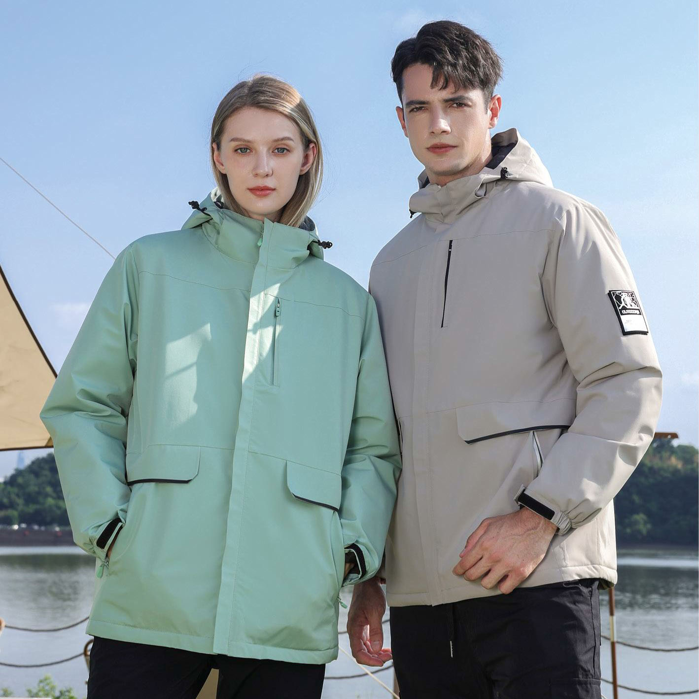 Manteaux parka doublés