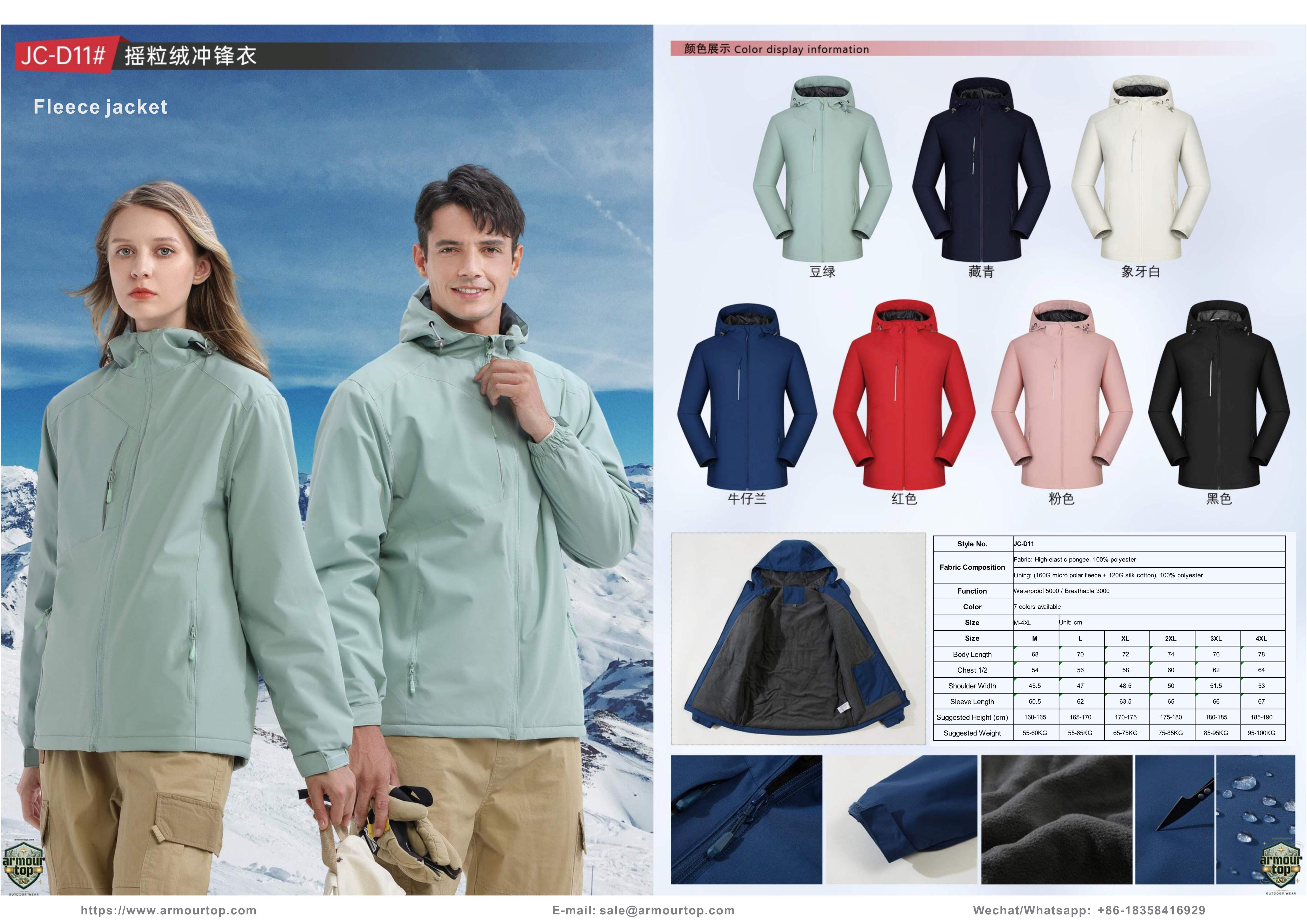 JC-D11 Veste polaire - vue d'ensemble